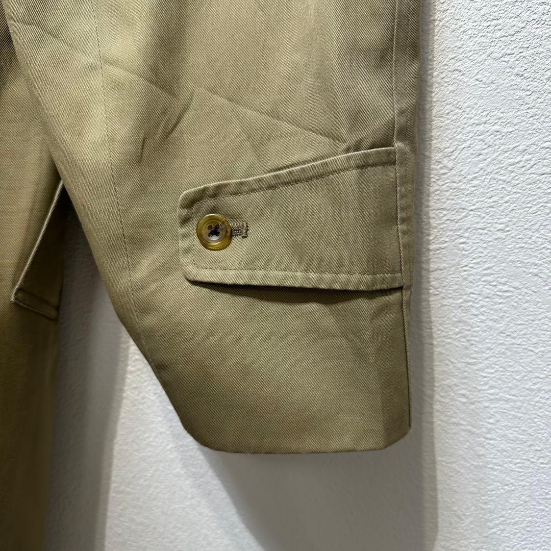 希少 アクアスキュータム 上質 チェック柄 デザイン ステンカラー