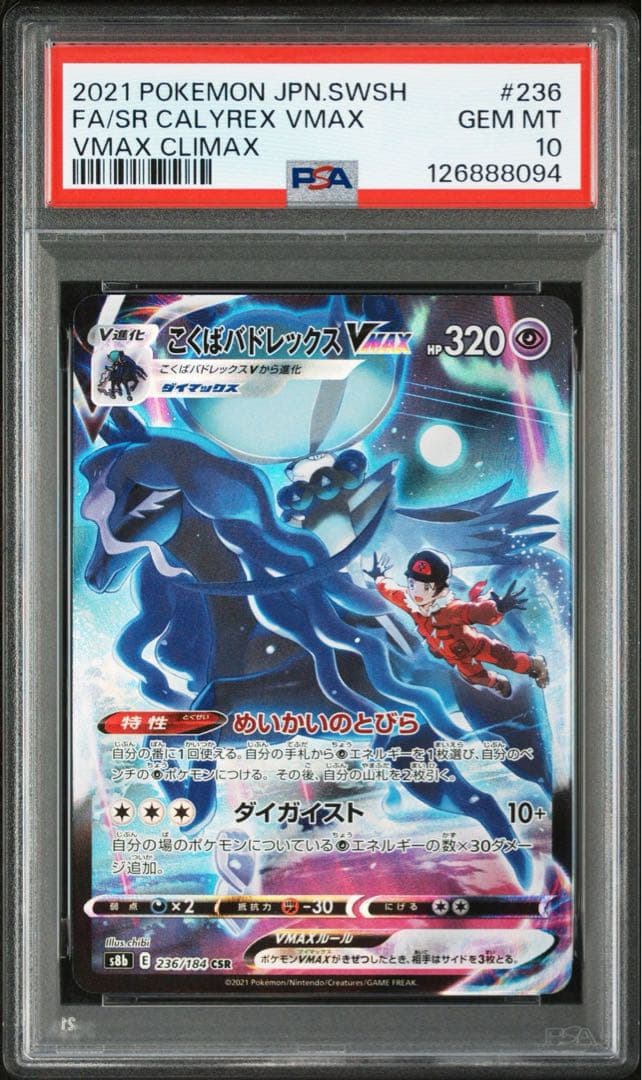 はくば、こくばバドレックス VMAX 2枚 PSA連番セット - メルカリ