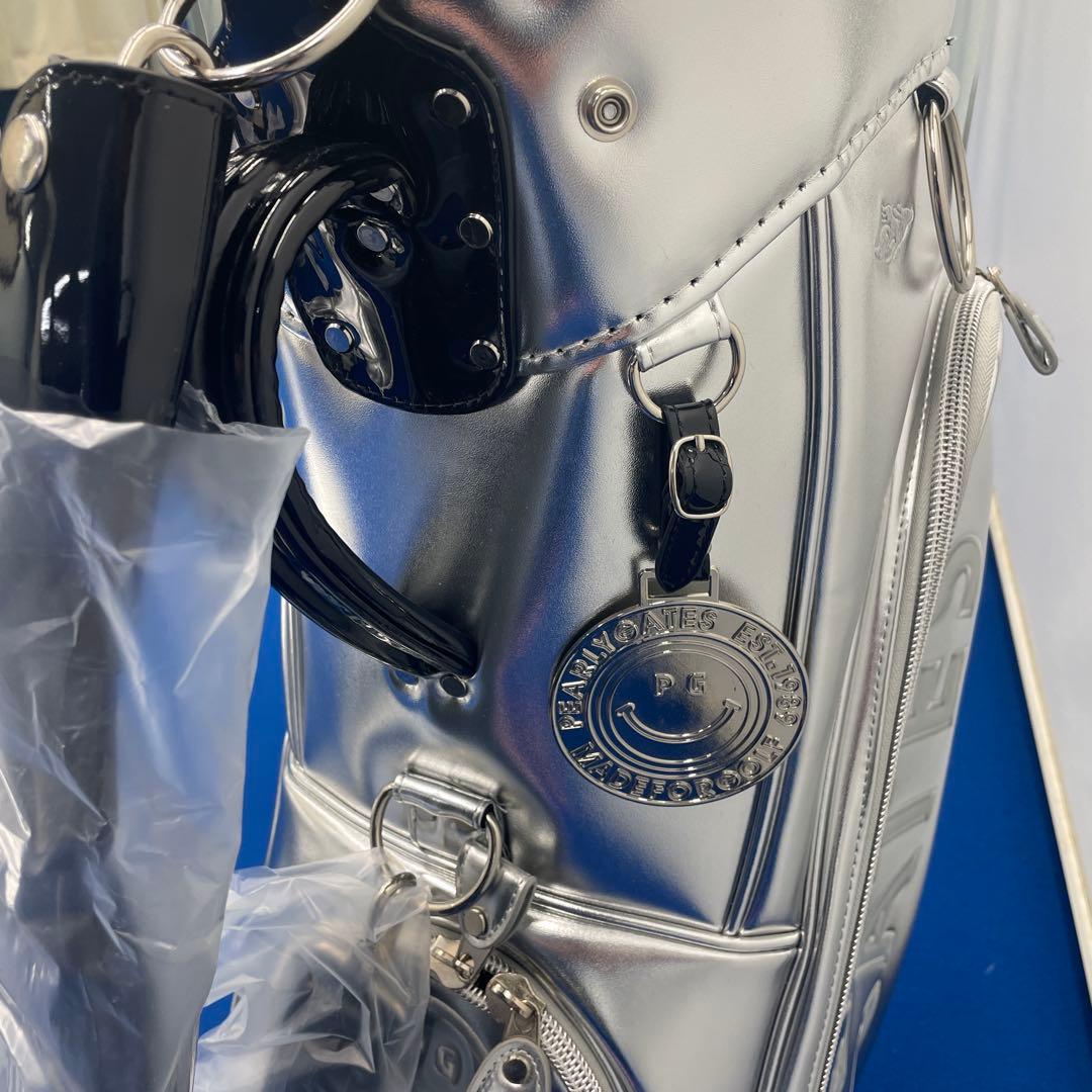 新品未使用 パーリーゲイツ 9型キャディバッグ シルバー - メルカリ