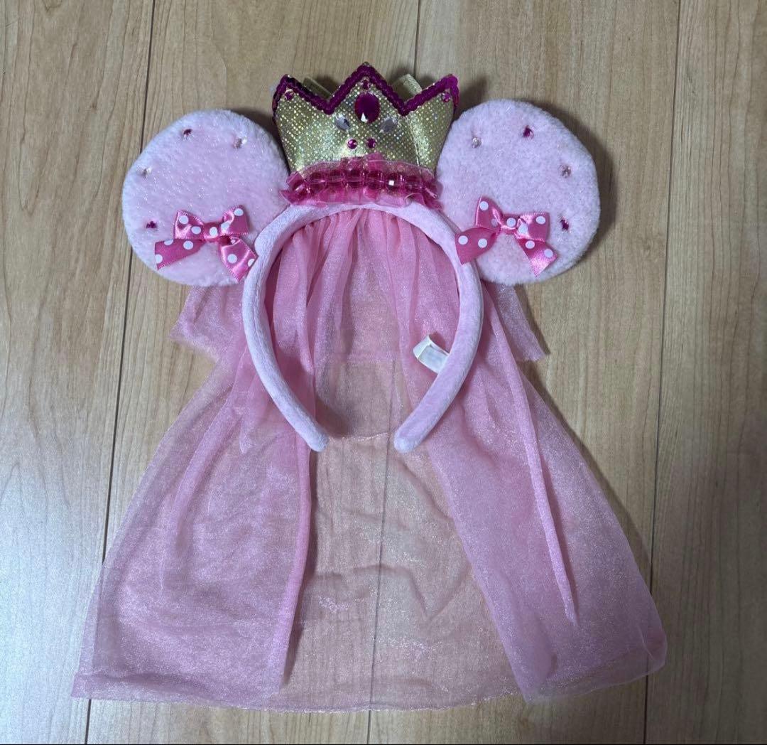 ディズニーランド カチューシャ プリンセス ミニーちゃん ピンク