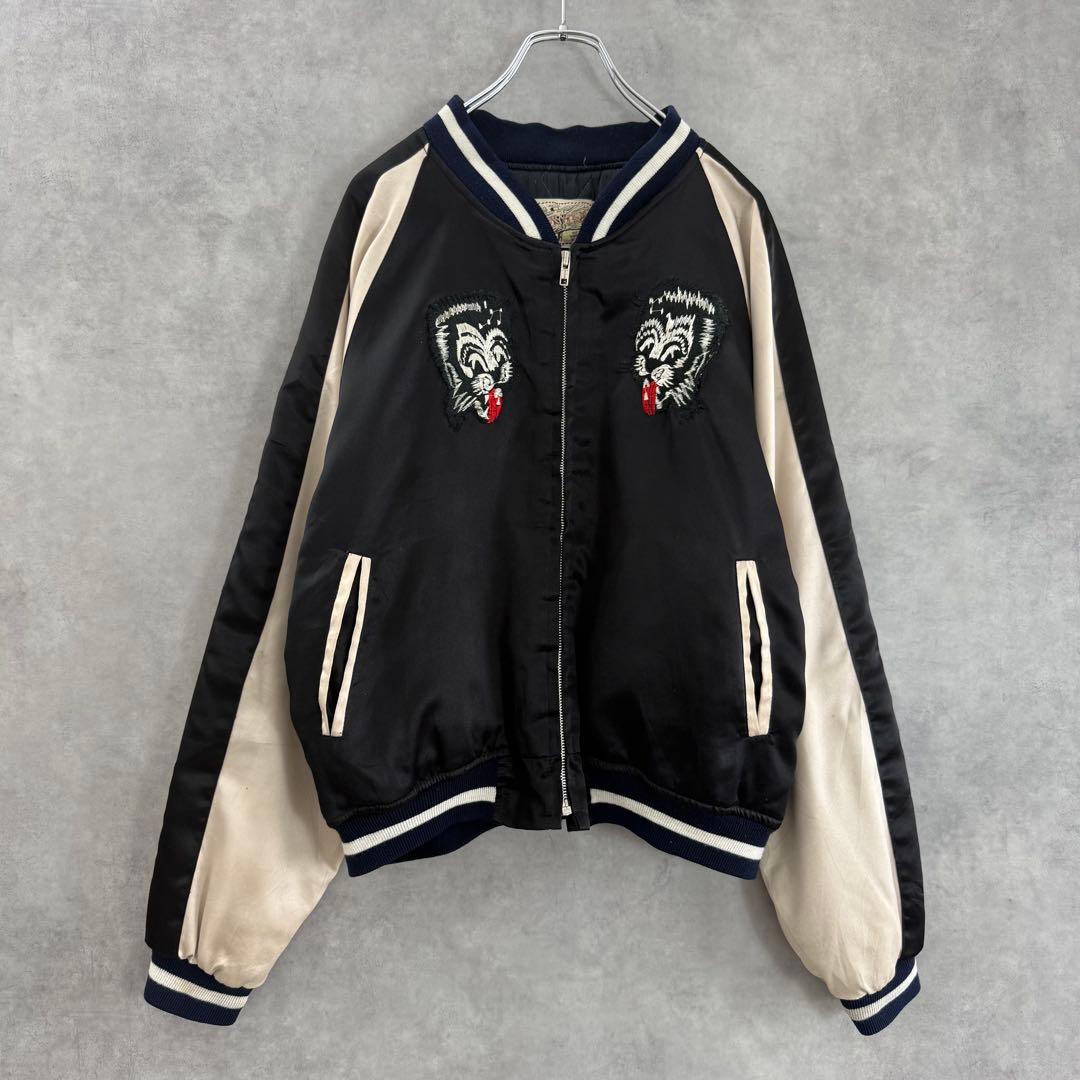 希少80s MEX TEX Stray Cats ストレイキャツ スカジャン L - メルカリ