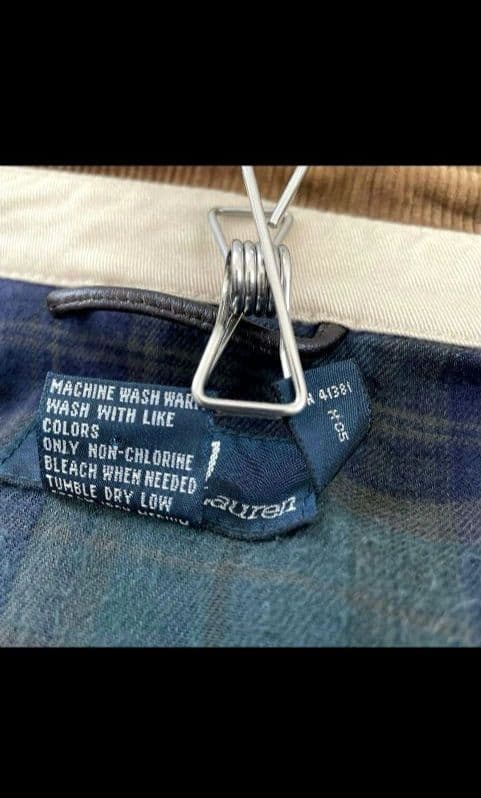 ラルフローレン スイングトップ 短丈 襟コーデュロイ ベージュ 裏地