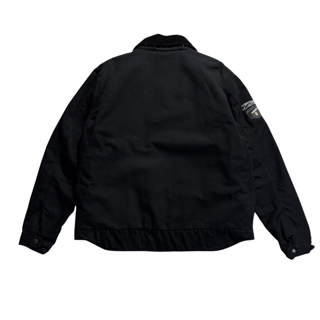 カーハート デトロイトジャケット 黒 OJ3828 企業ロゴ 00s ビンテージ