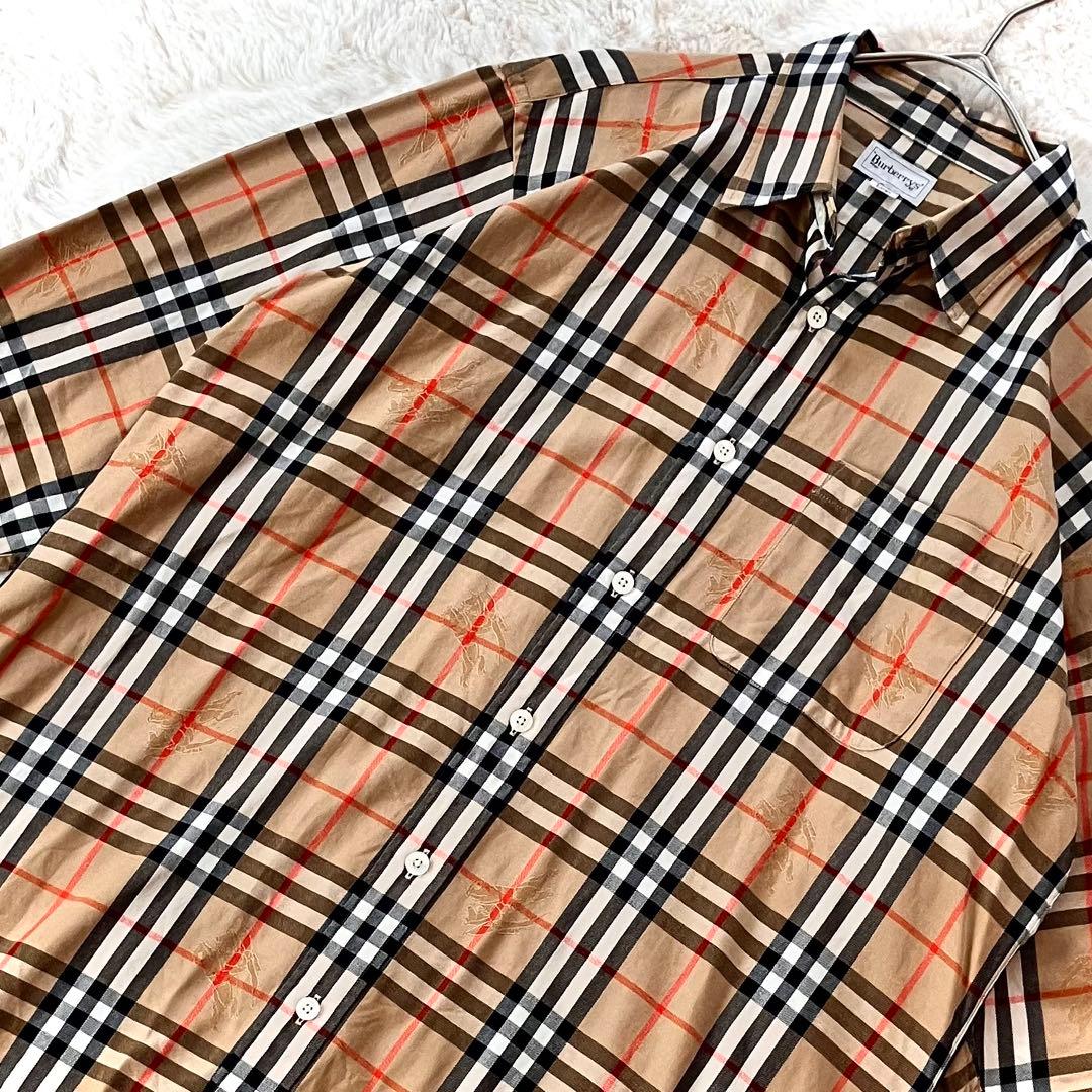 ✨美品✨希少 Burberry バーバリー ノバチェックシャツ シャドーホース
