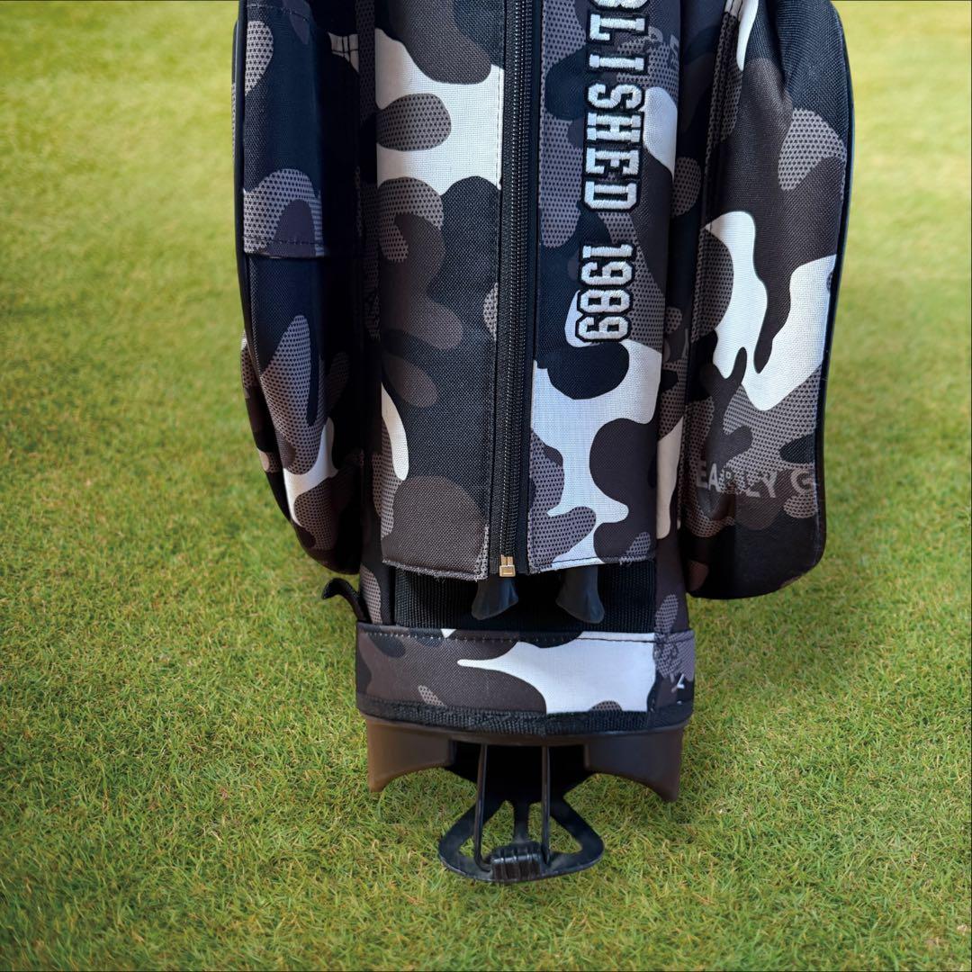 パーリーゲイツ キャディバッグ 迷彩 カモフラ ショルダー式 スタンド