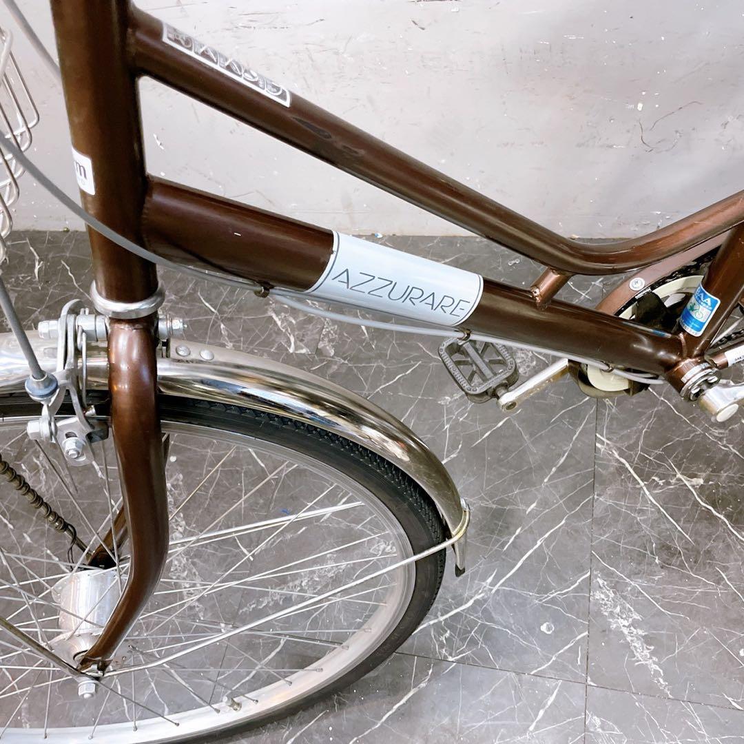 大阪配送価格【944】《関西》一般車 ママチャリ AZZURARE ブラウン