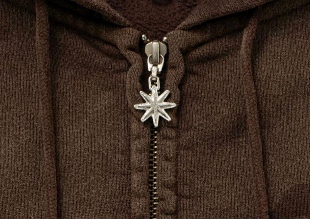 BoTT Washed Lucky Logo Zip Hoodie M 茶色 - メルカリ