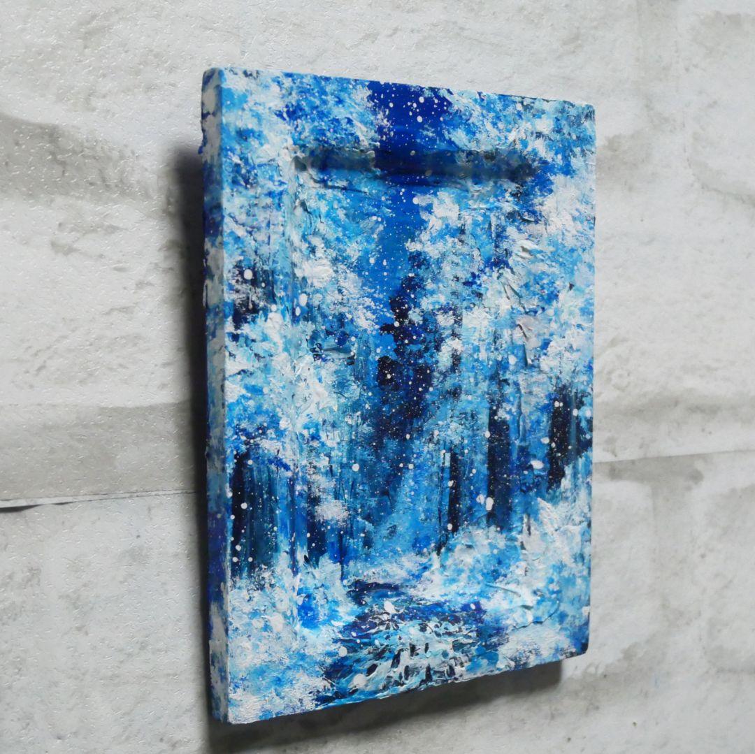 油絵 油彩 油彩画 絵 絵画 ミニ絵画【冬の足跡】 - メルカリ