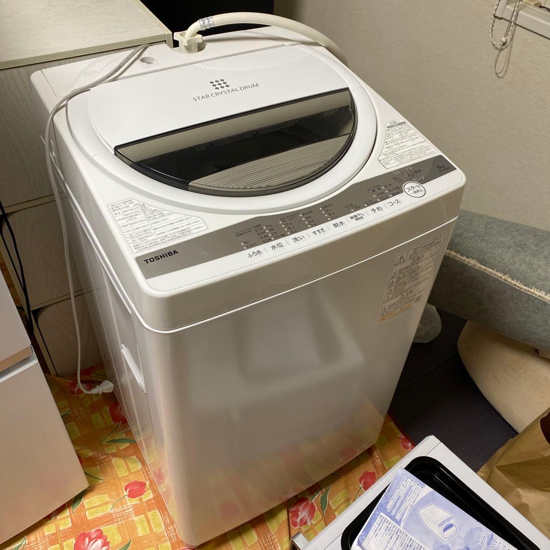 TOSHIBA STAR CRYSTAL DRUM 6kg洗濯機本体 TOSHIBA STAR CRYSTAL DRUM 洗濯機本体 6kg - メルカリ