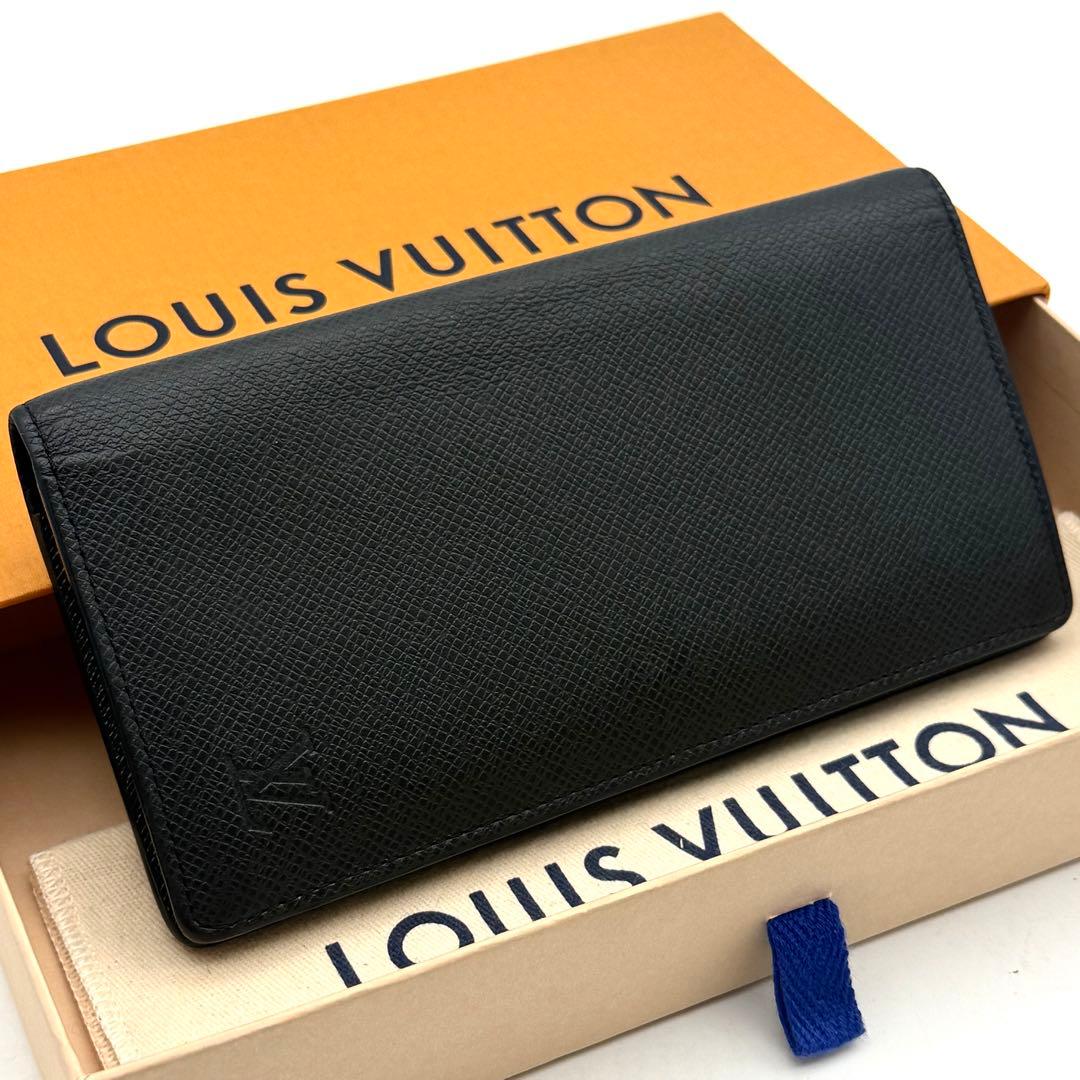 新型 ルイヴィトン タイガ ポルトフォイユ ブラザ 折り財布 黒 ノワール ルイヴィトン タイガ ポルトフォイユ ブラザ 財布 黒 ブラック 二