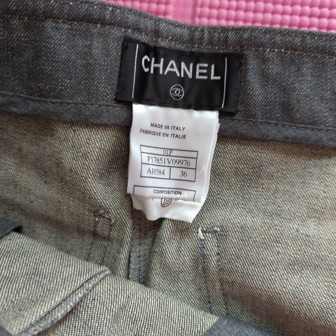 koyuki様専用シャネルCOCOマークデニムワイドベルボトム未使用品36