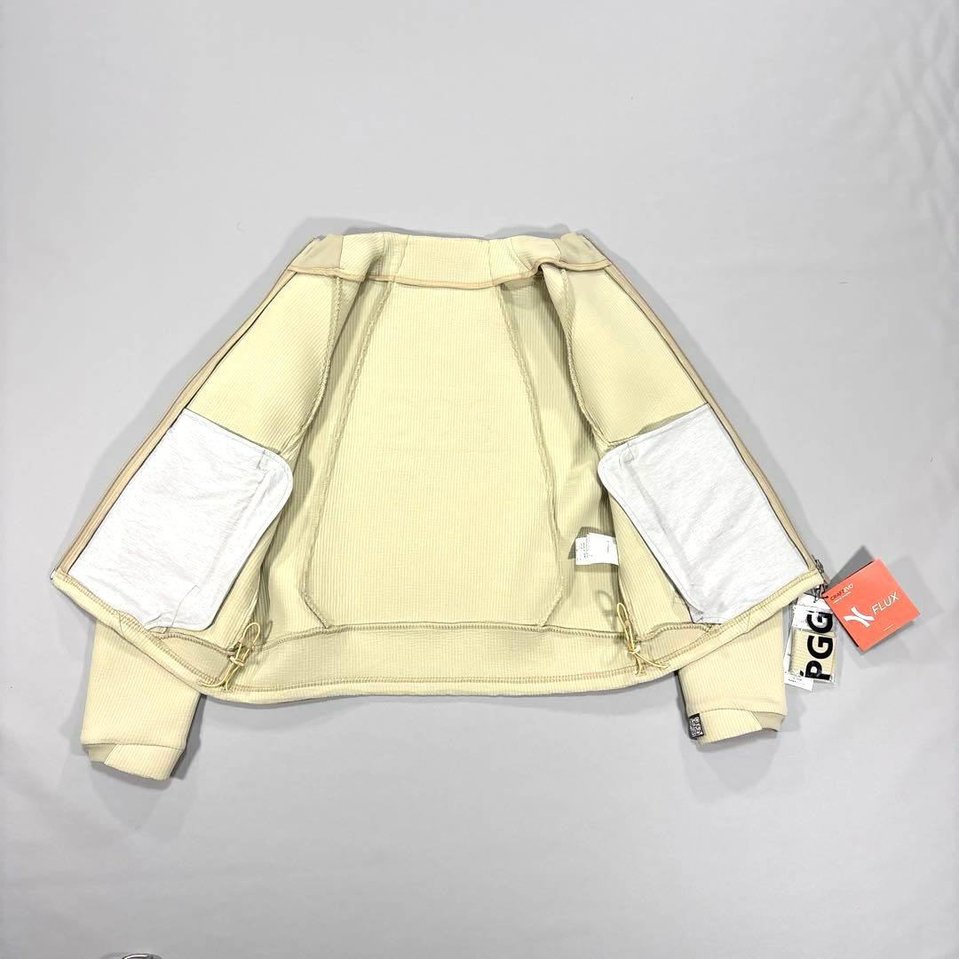 未使用❗️PGG モックネック ブルゾン ダブルジップ ベージュ系 1/M