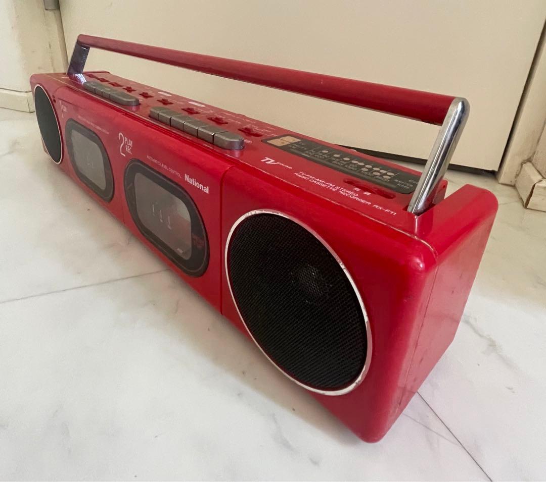 National/ナショナル/ラジカセ/ダブルカセットデッキ/RX-F11 - メルカリ
