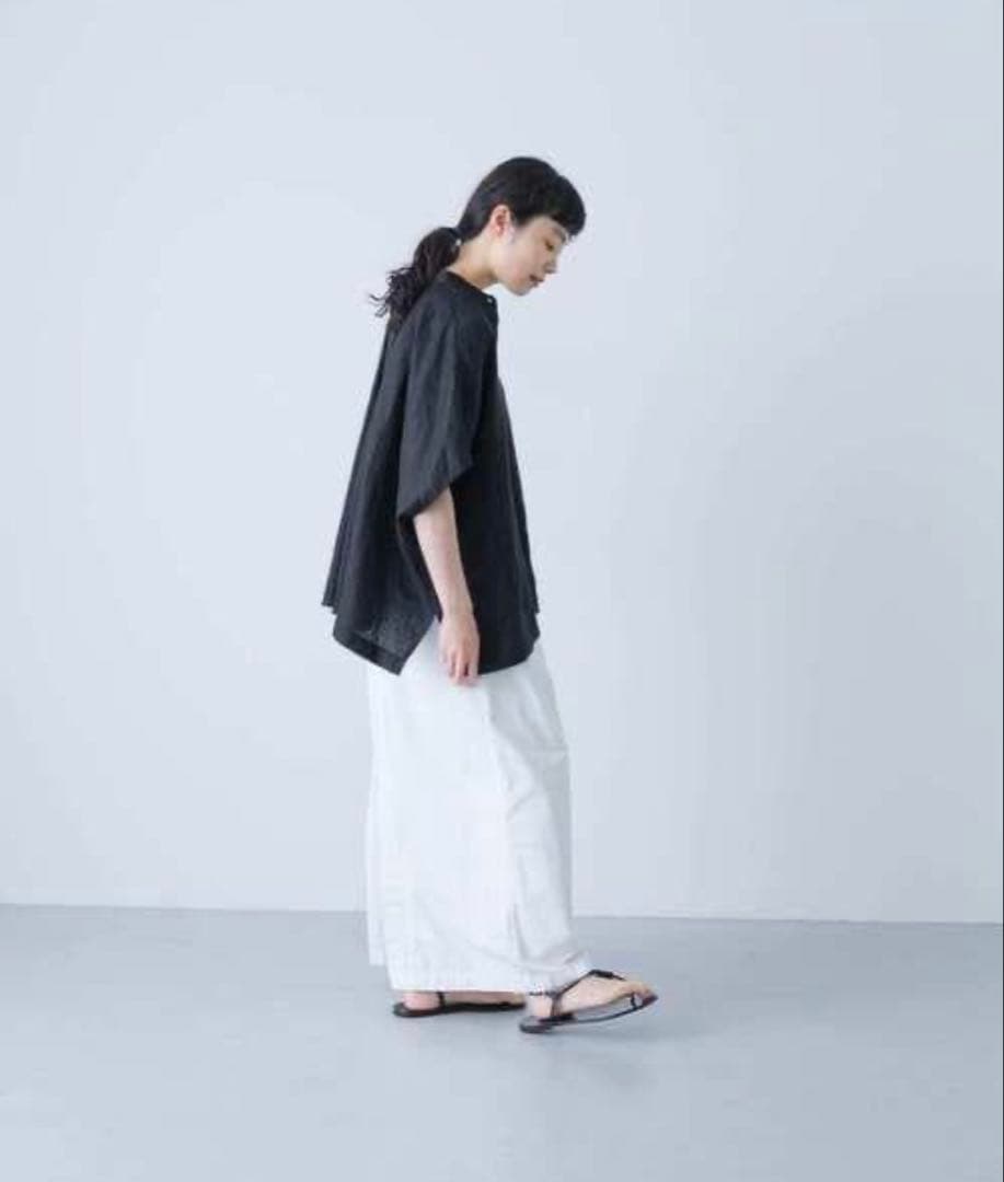 kagure かぐれ リネン スクエア ケープシャツ - メルカリ