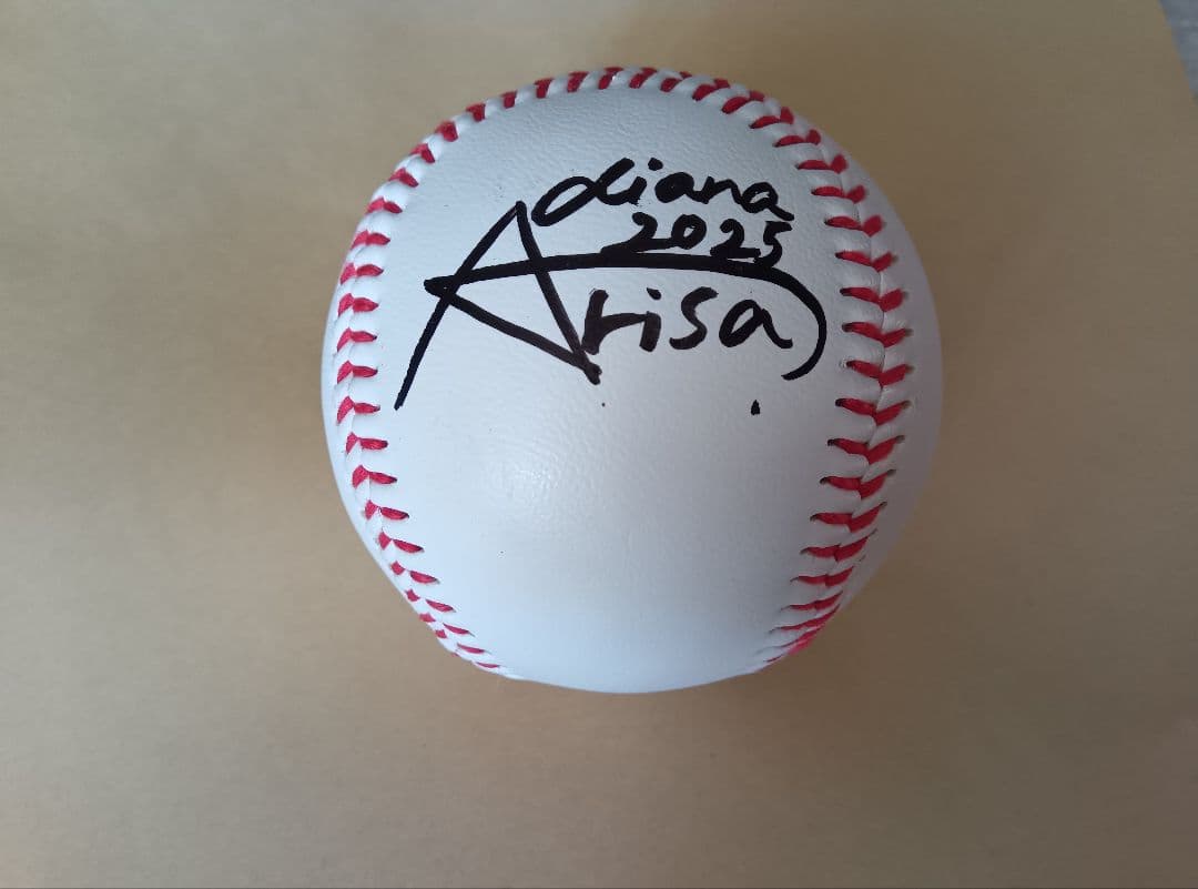 横浜DeNAベイスターズ diana 直筆サインボール 2025 Arisa - メルカリ
