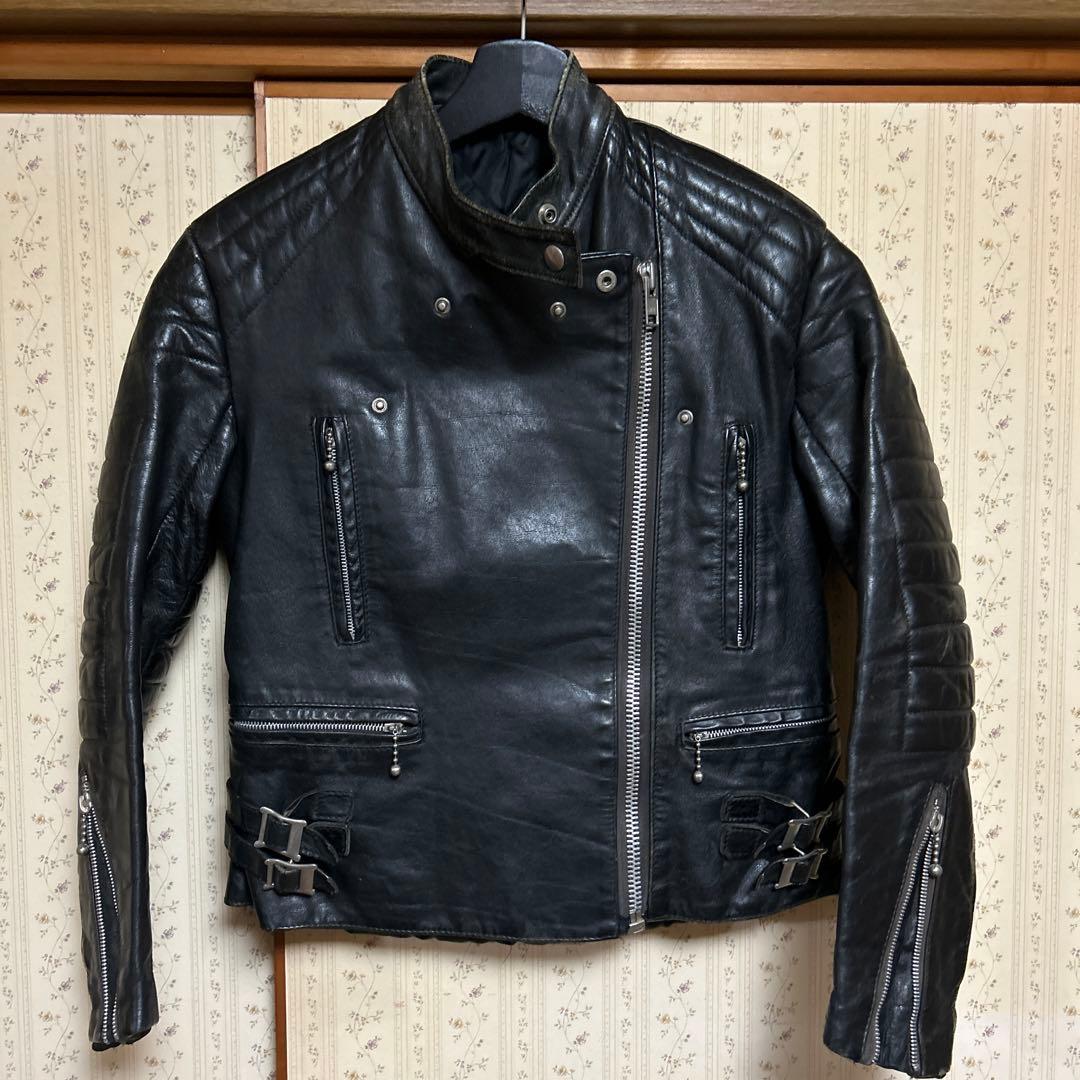 ヴィンテージUKライダースロンジャン666ルイスレザーパンク - メルカリ