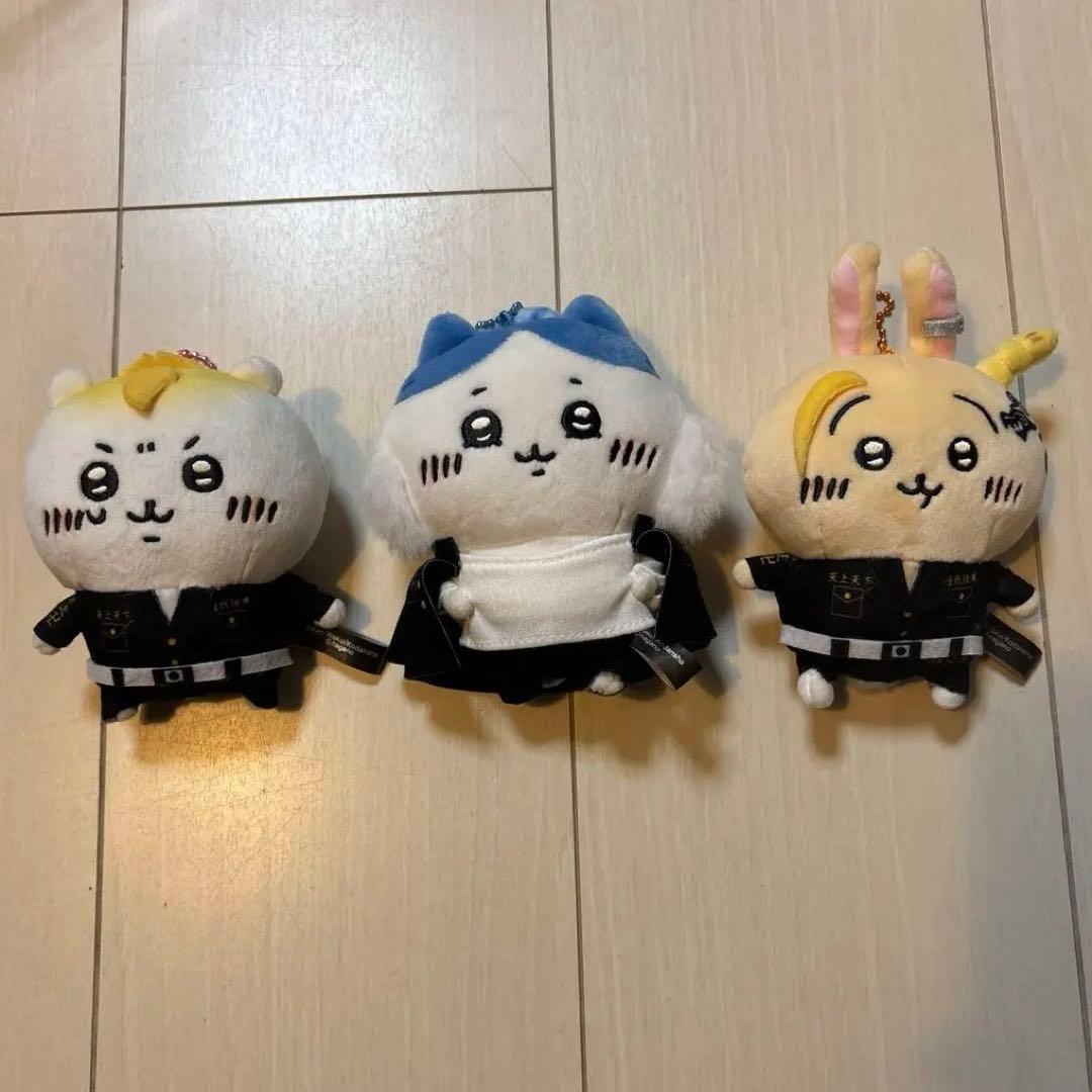 ちいかわ　東京リベンジャーズ　血威華我　マスコット　ちいかわ　ハチワレ　うさぎ ちいかわ・東京卍リベンジャーズコラボ ハンドタオル（血威華我