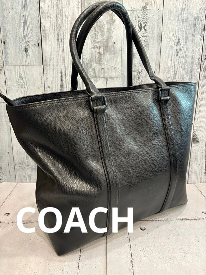 ● COACH コーチ　トートバッグ　レザー　ブラック COACH（コーチ） 国内発送 バッグ レディース トートバッグ レザー