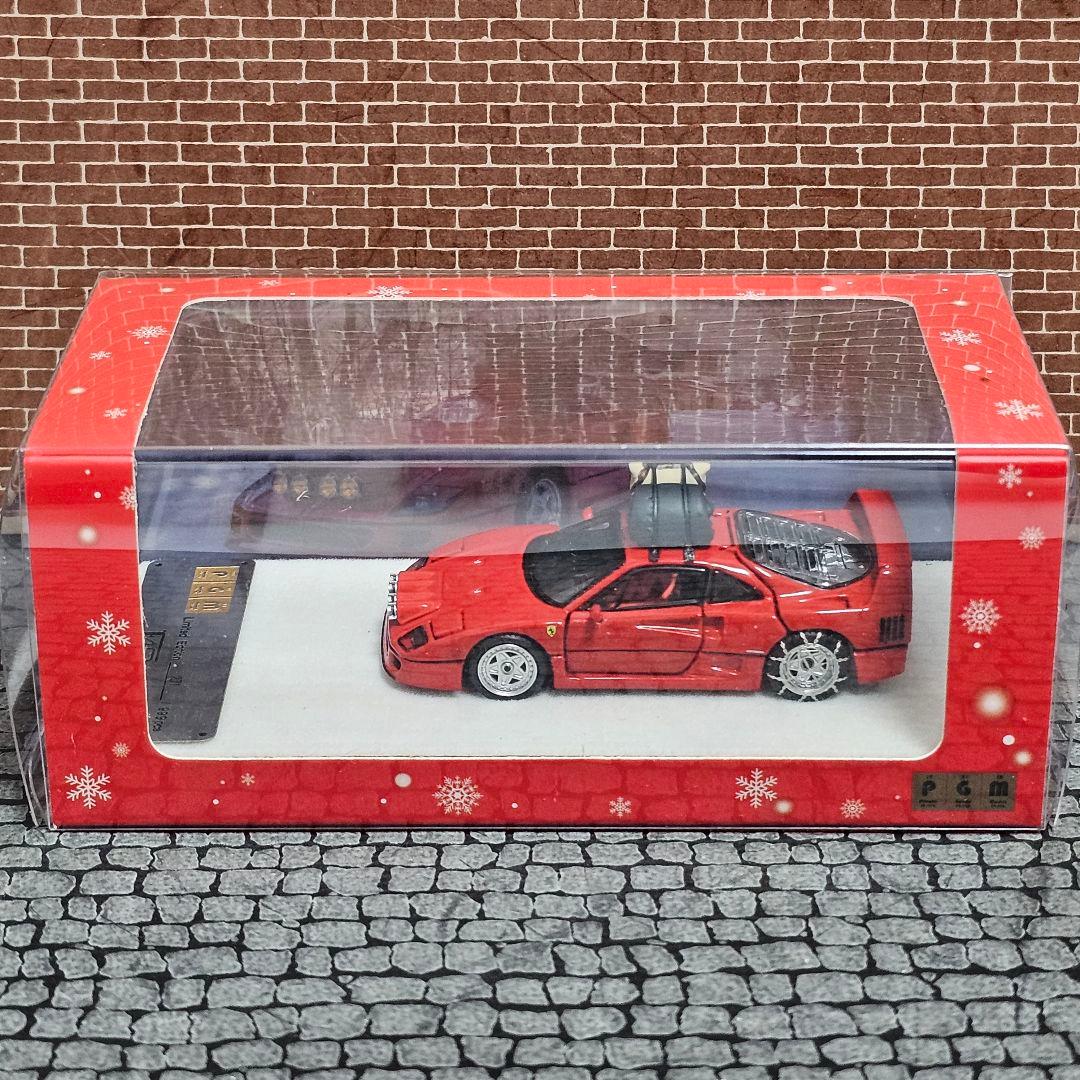 PGM フェラーリ F40 1/64 全開閉モデル 雪山仕様