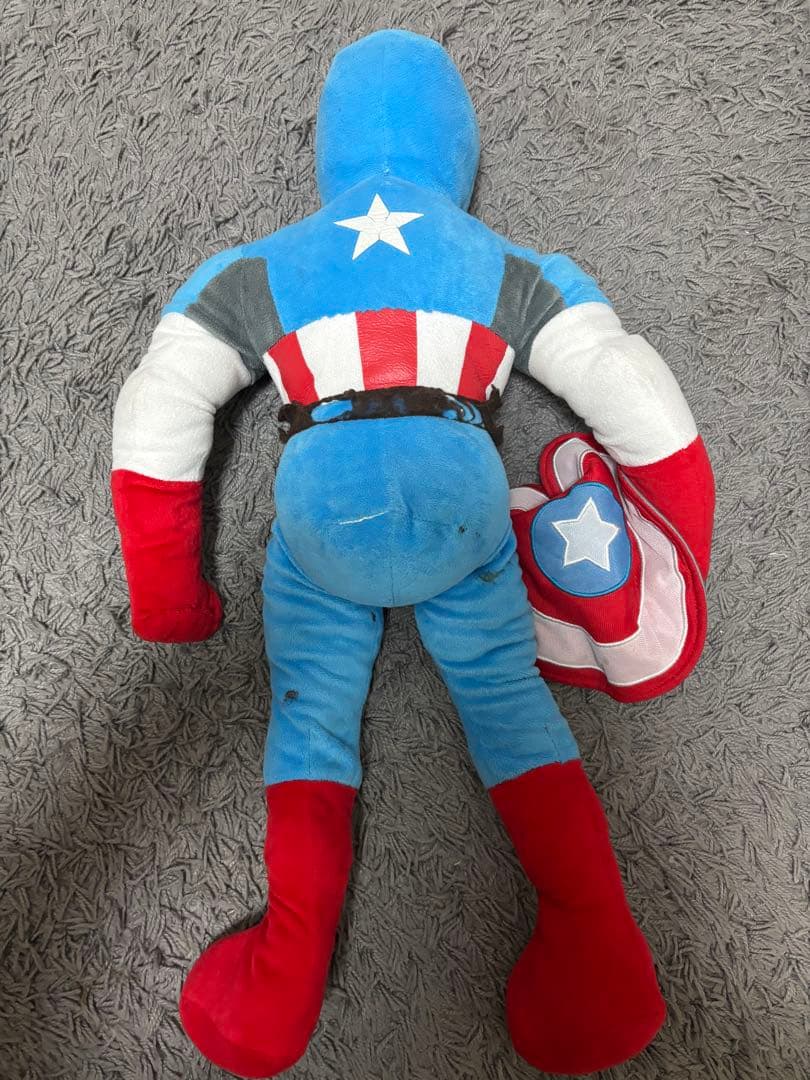 キャプテンアメリカ マーベル ぬいぐるみ クッション ピロー まくら 抱き枕