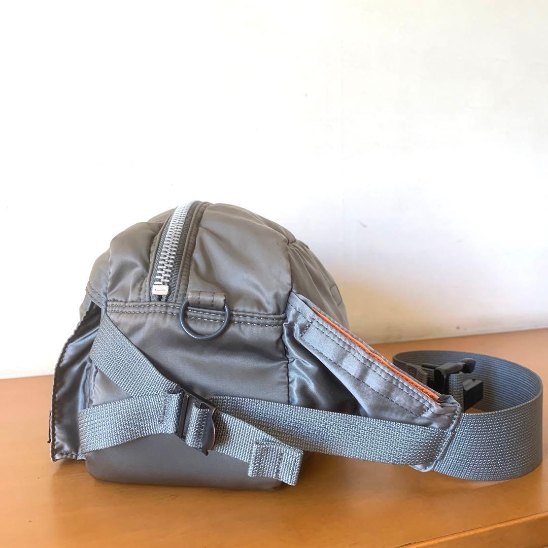 PORTER タンカー ウエストバッグ ボディバッグ シルバーグレー 極美品