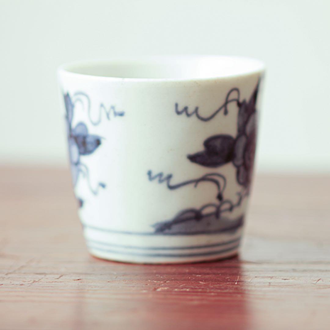 伊万里 古伊万里 花 蕎麦猪口 江戸 中期 べた底 金継ぎ 材料 - メルカリ