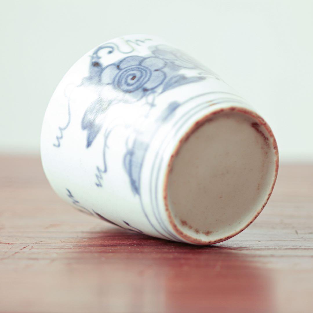伊万里 古伊万里 花 蕎麦猪口 江戸 中期 べた底 金継ぎ 材料 - メルカリ