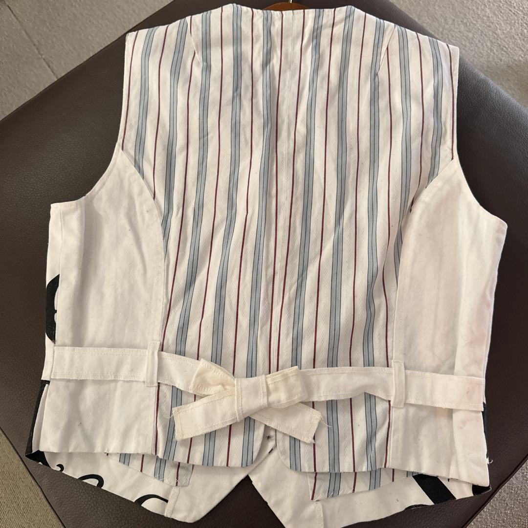 JaneMarple 初期 ロゴプリント コットンベスト ジェーンマープル Jane