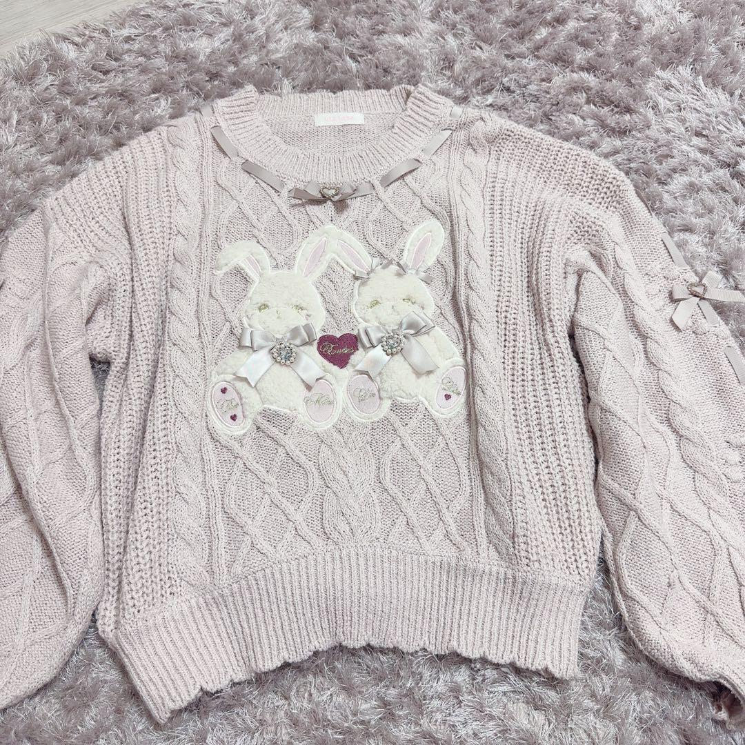 LIZLISA Twin Bunniesニットトップス - メルカリ