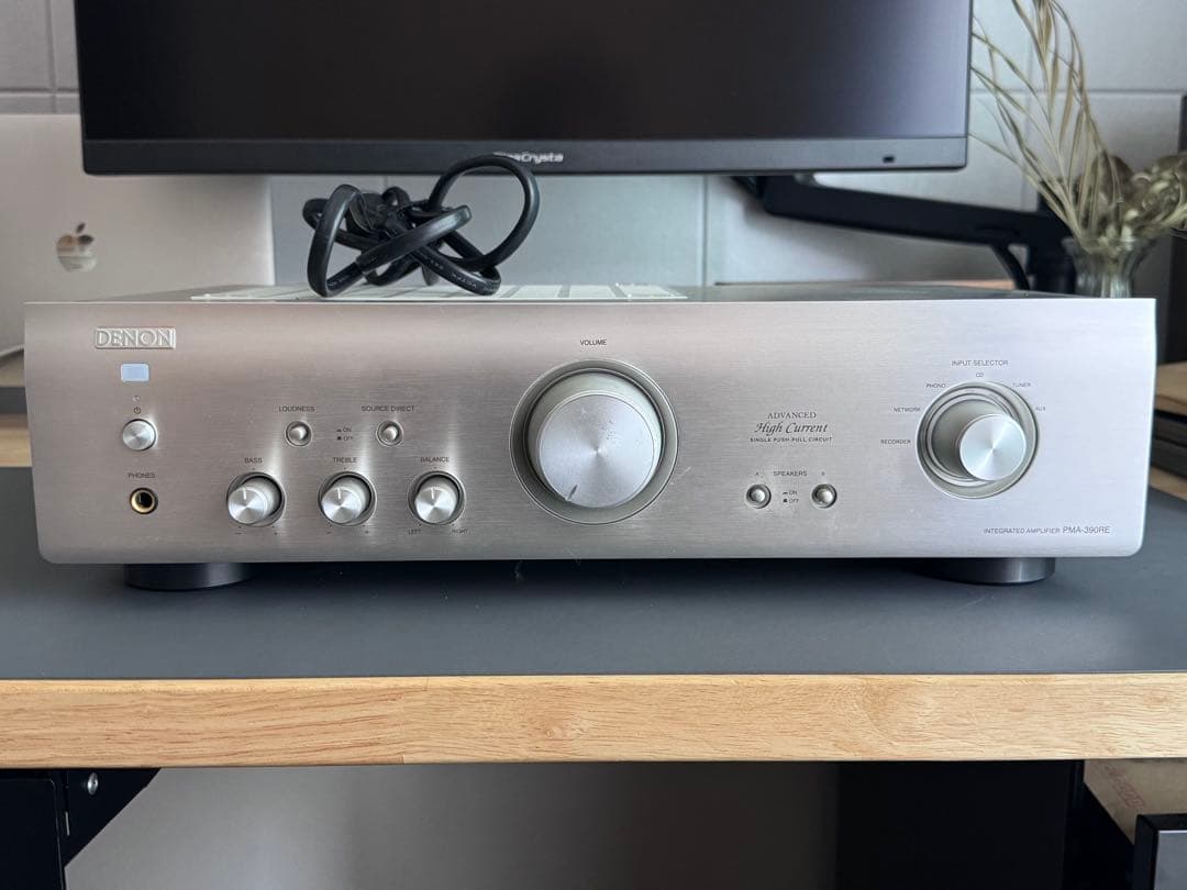 ジャンク品】 DENON PMA-390RE シルバー プリメインアンプ - メルカリ