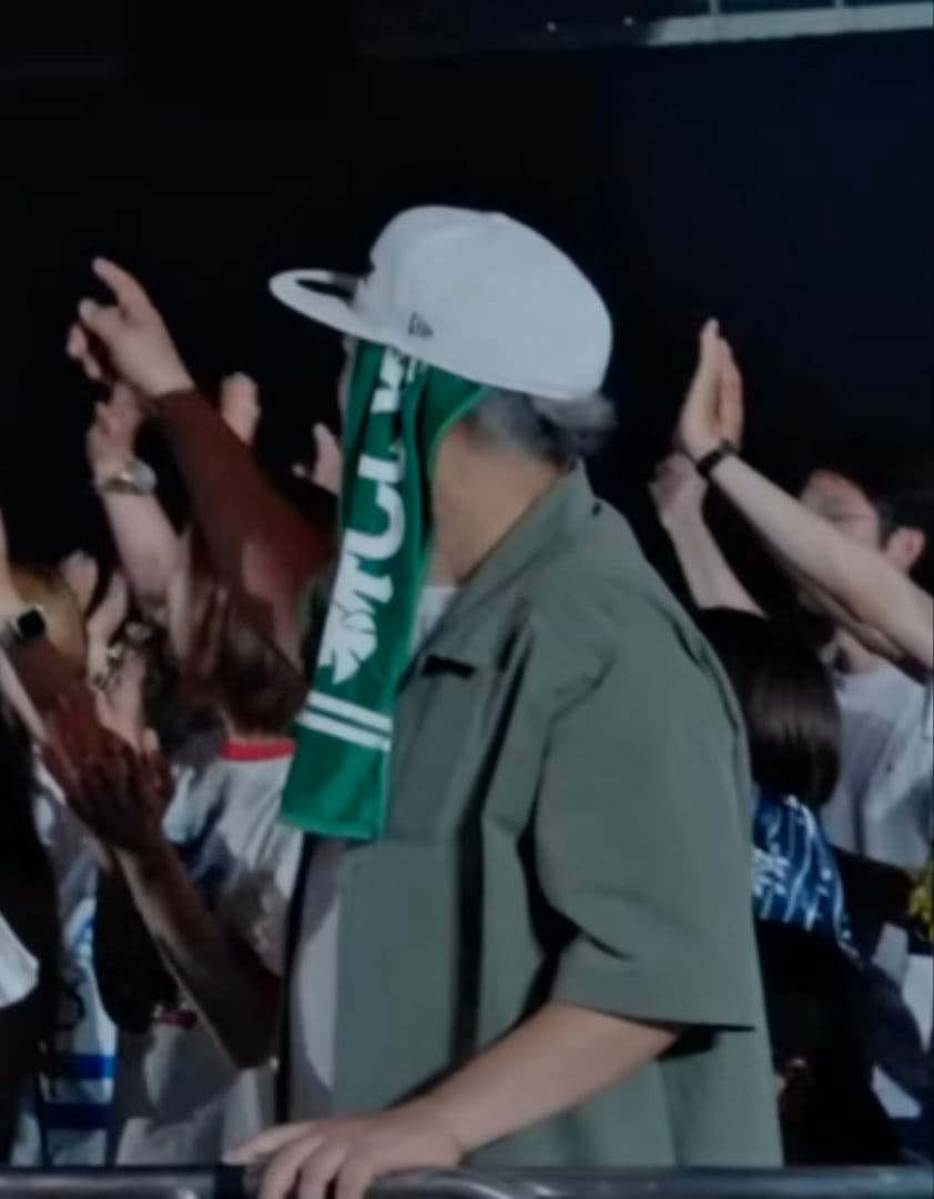 ハガユイヨ新しい学校のリーダーズ 公式 初期のマフラータオル 緑色