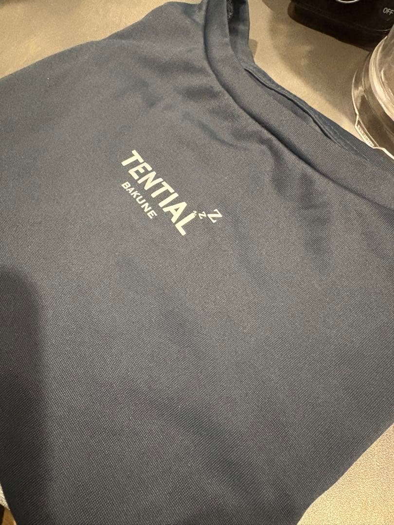 TENTIAL BAKUNE ワンピース　Mサイズ ネイビー BAKUNE スウェット ウィメンズ ロングスリーブ ワンピース（ルーム