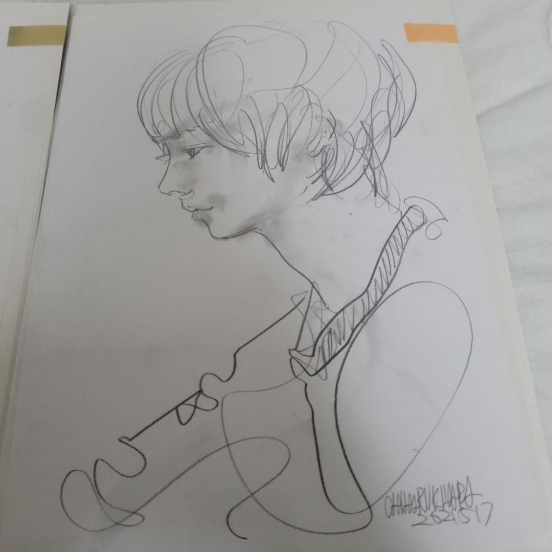 木原千春さん　ドローイング2枚セット