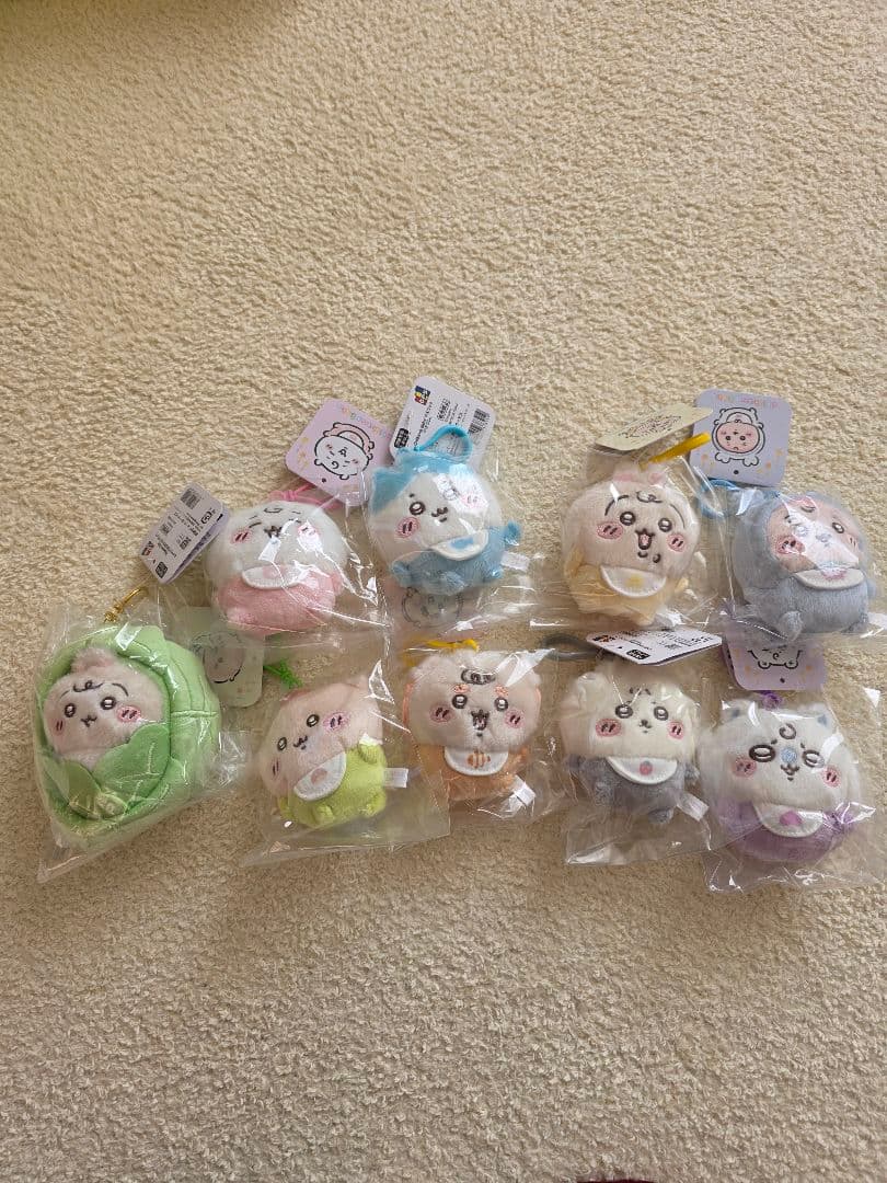 ちいかわベビーマスコット 8種類コンプリート キャベツに包まれたうさぎ