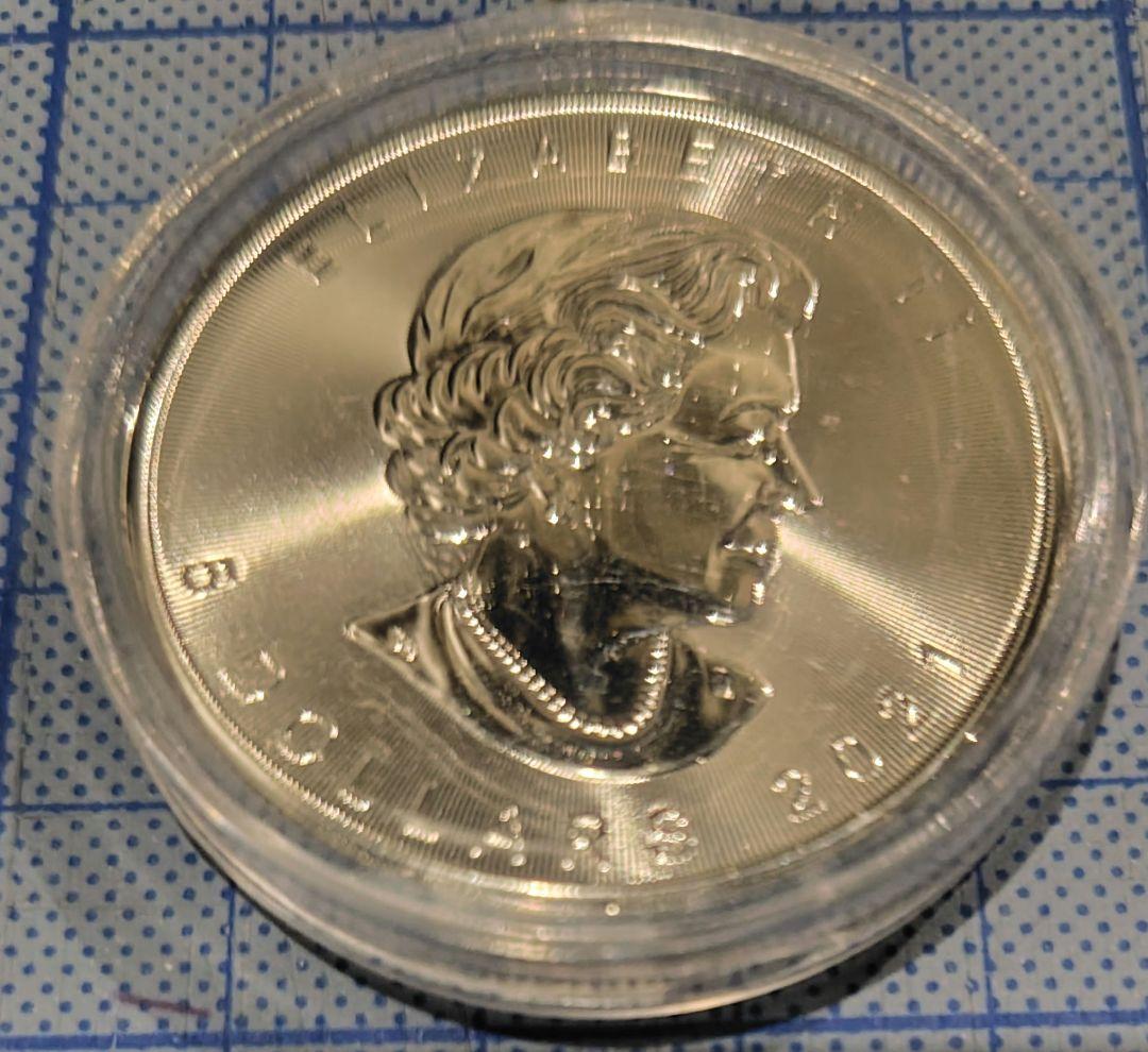 エリザベス女王 銀貨 /2021年/ メープルリーフ 1オンス/ 2枚セット 2021年 カナダ メイプルリーフ 1oz 5ドル 銀貨 エリザベス2世 NGC社