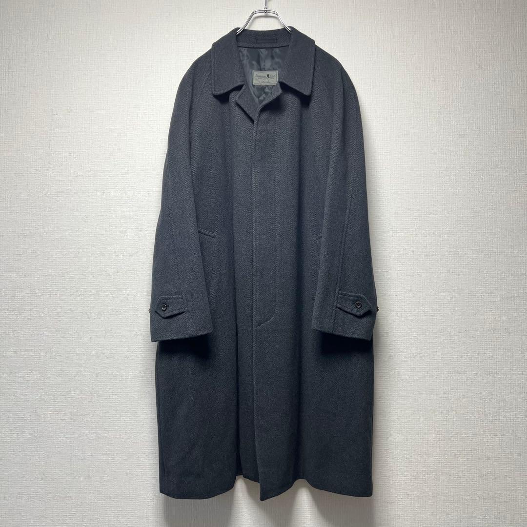 極上 ベイカーストリート アンゴラブレンド ロングステンカラーコート メンズ improves（インプローブス） ステンカラーコート メンズ シャギー