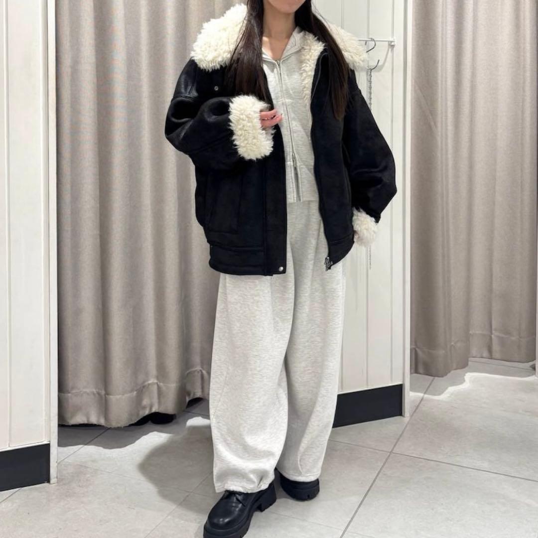 Heather ファーカラーBIGムートンジャケット - メルカリ