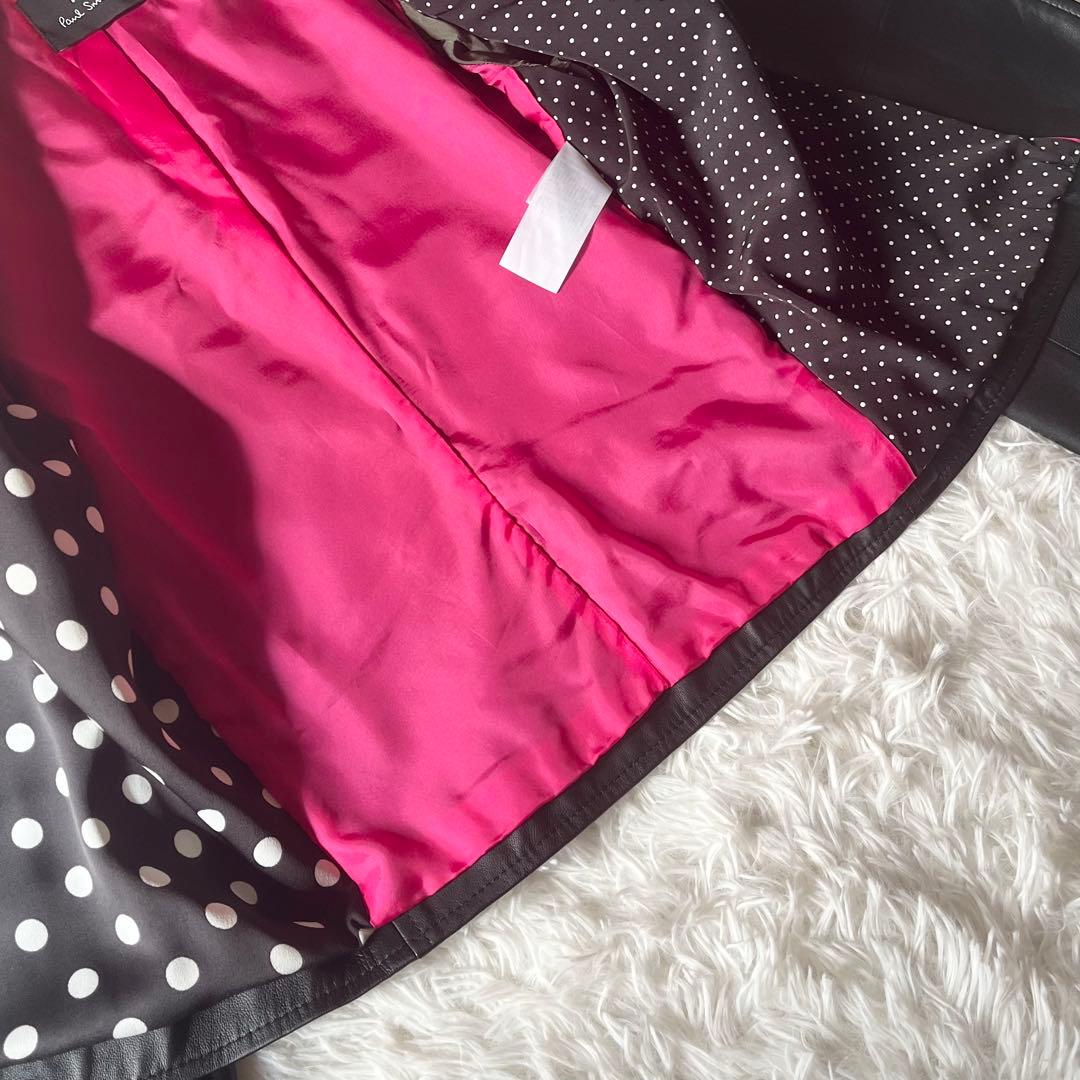 極美品✨ PS Paul Smith レザージャケット ラムレザー ダブル 38
