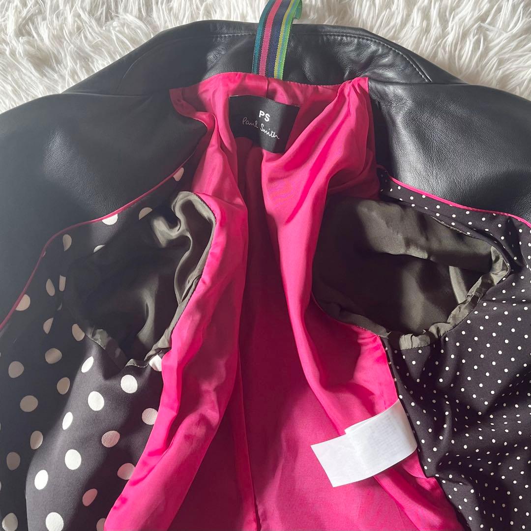 極美品✨ PS Paul Smith レザージャケット ラムレザー ダブル 38