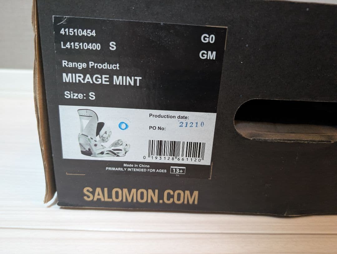 Salomon Mirage Mint ビンディング Sサイズ - メルカリ