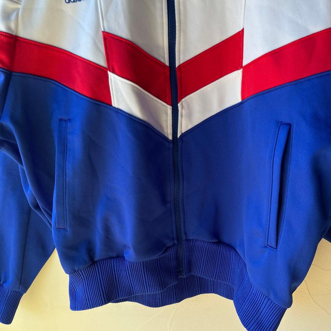 90s adidas アディダス トレフォイル ジャージ トリコロール L - メルカリ
