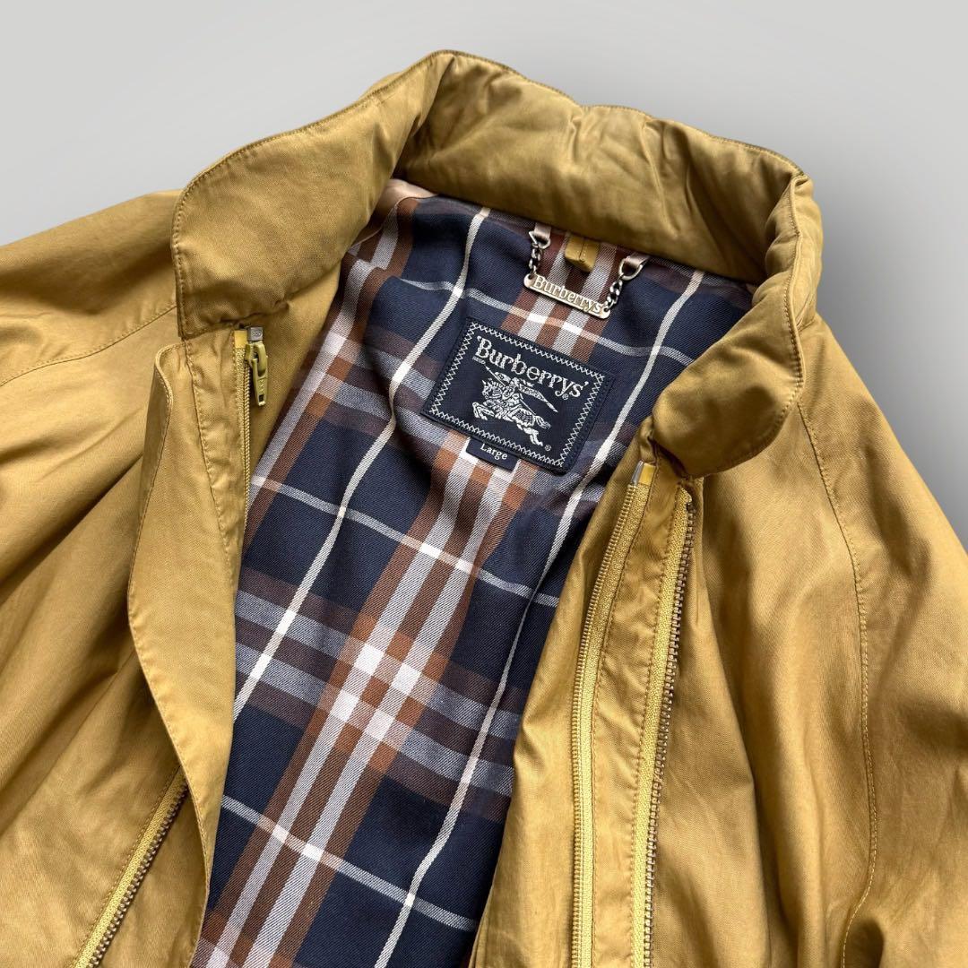 美品☆BURBERRY スイングトップ フード ノバチェック マスタード L