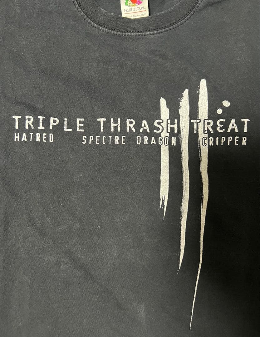 TRIPLE THRASH TREAT ツアーTシャツ L 黒 y2k ブラック