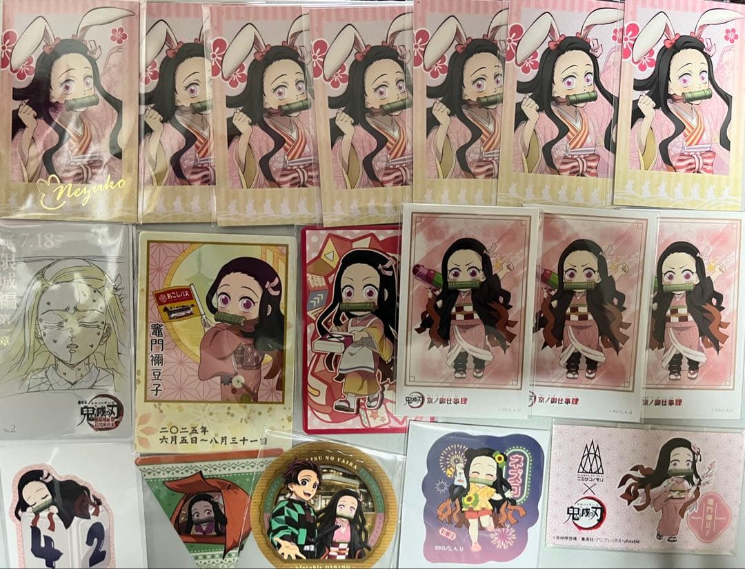 鬼滅の刃 禰豆子 ひな祭り バレンタイン ハロウィン 卯年 缶バッジ チェキ