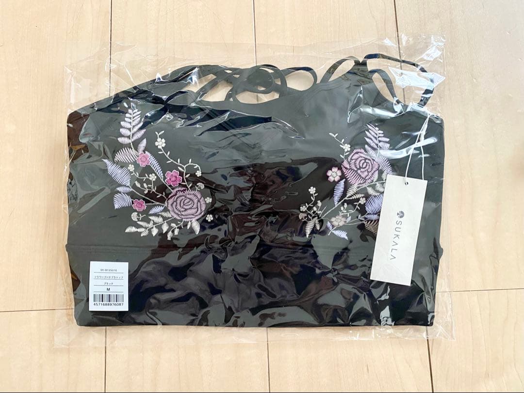 新品 SUKALA スカーラ フラワーブーケブラトップ M ブラック ラバ 新品