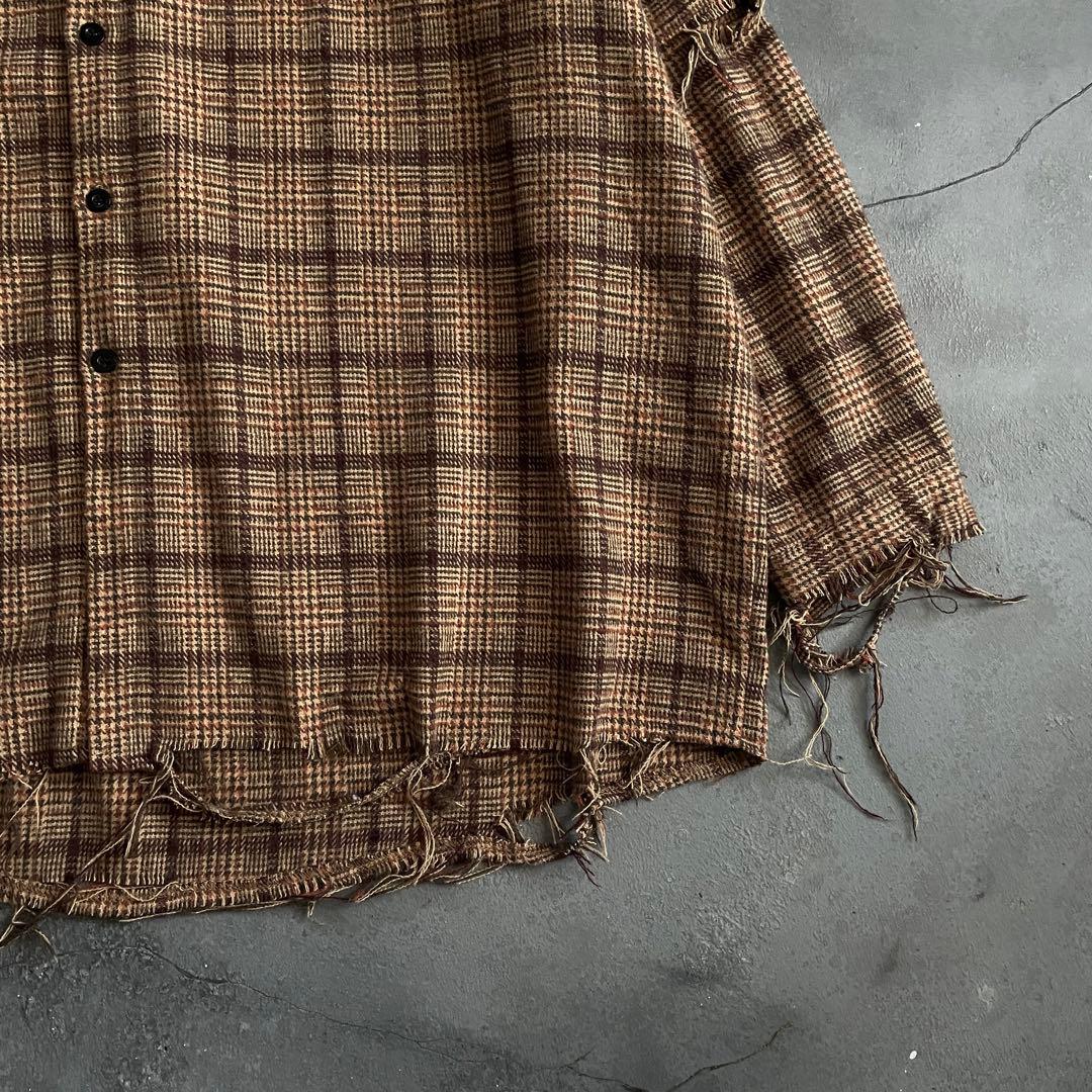 90's grunge “XL“boro flannel shirt