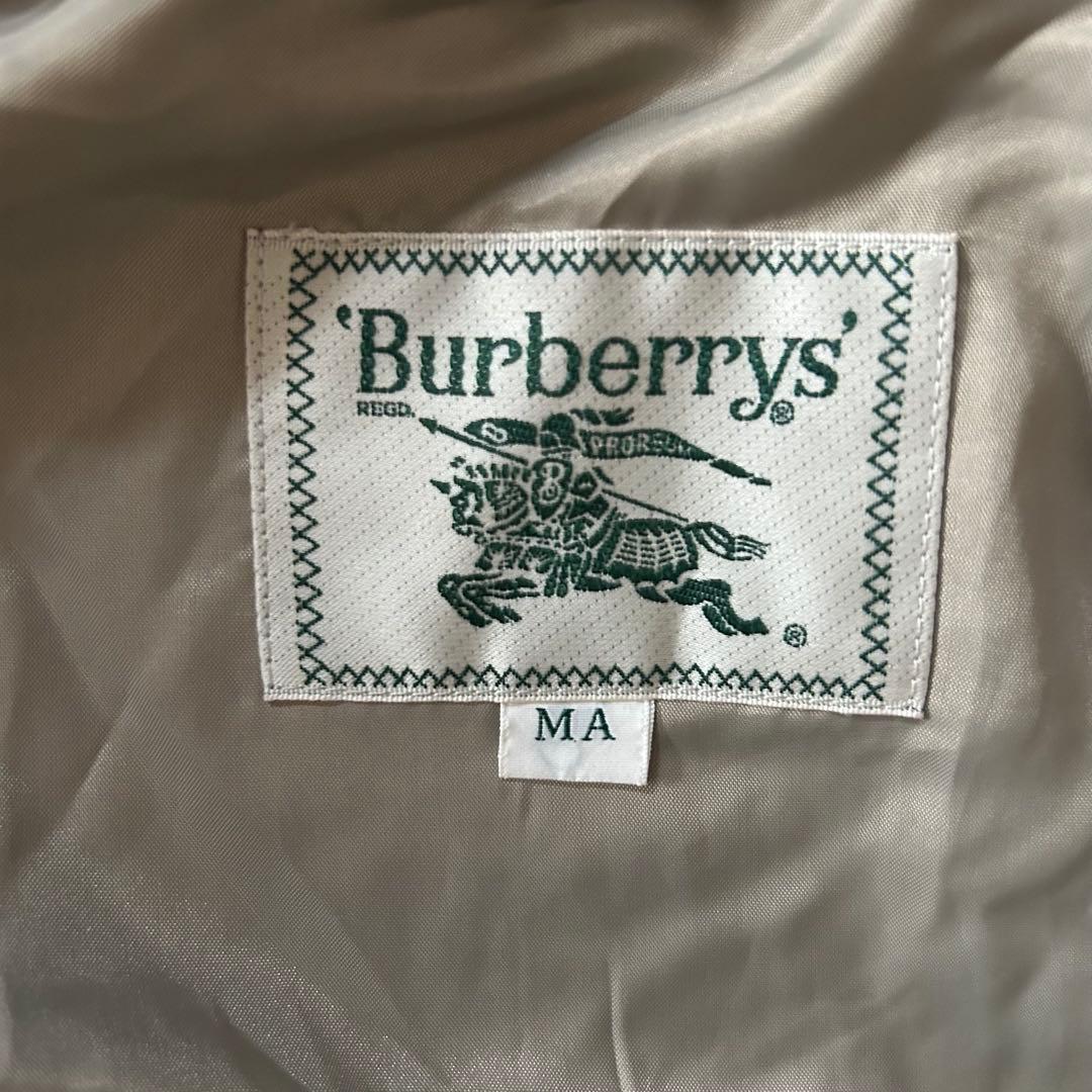 美品希少90s日本製Burberrys'バーバリーステンカラーコートドロー