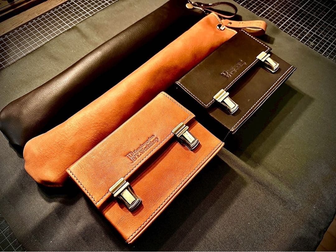 2月SALE品！Pvt.Workshop 極 本革 デッキケース キャメル