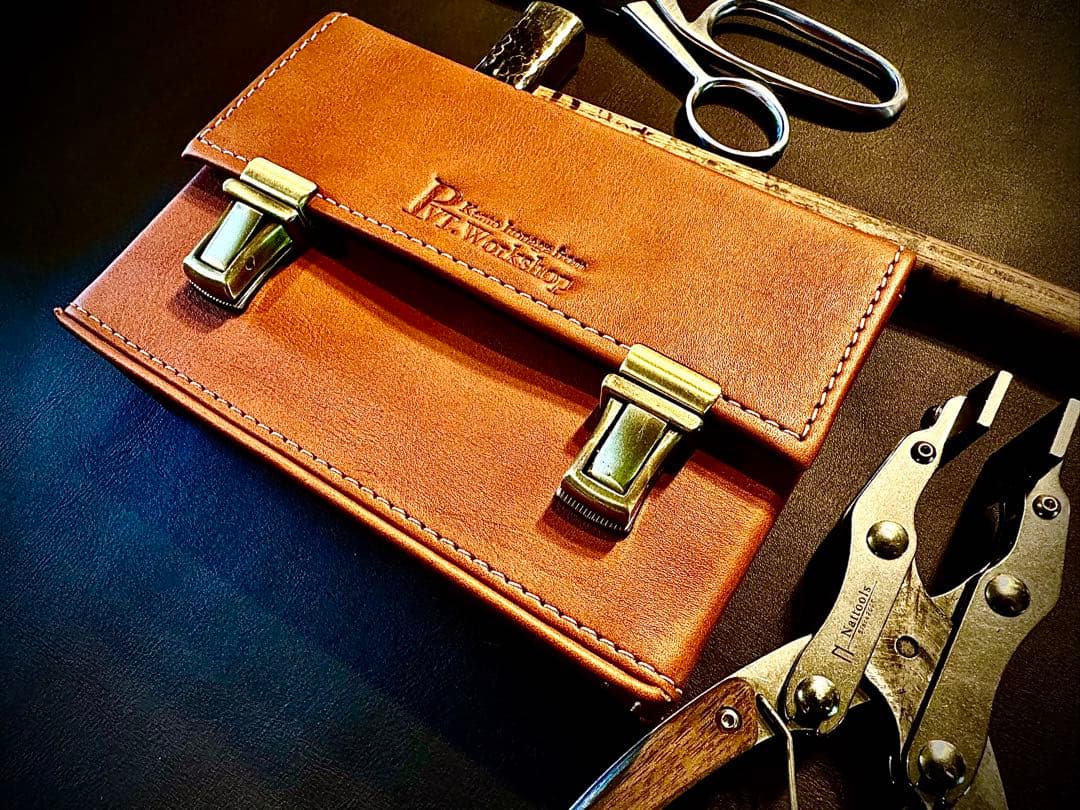 2月SALE品！Pvt.Workshop 極 本革 デッキケース キャメル