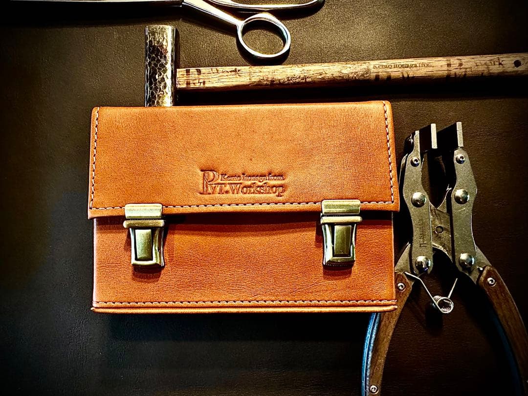 2月SALE品！Pvt.Workshop 極 本革 デッキケース キャメル